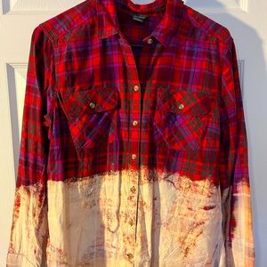 Eddie Bauer Bleached Flannel Long Sleeve